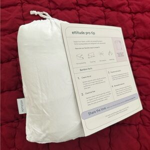 NWT Ettitude Signature Bamboo Flat Sheet Queen | Cloud